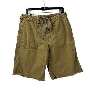 Polo Jeans Co Ralph Lauren Military  Surplus Mens Sz 33x12 Cargo Shorts Tan VTG